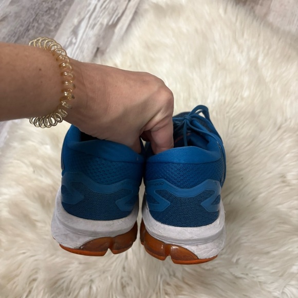 ASICS GT-1000 10 (2E WIDE blue and orange sneakers 10 w - Picture 6 of 8